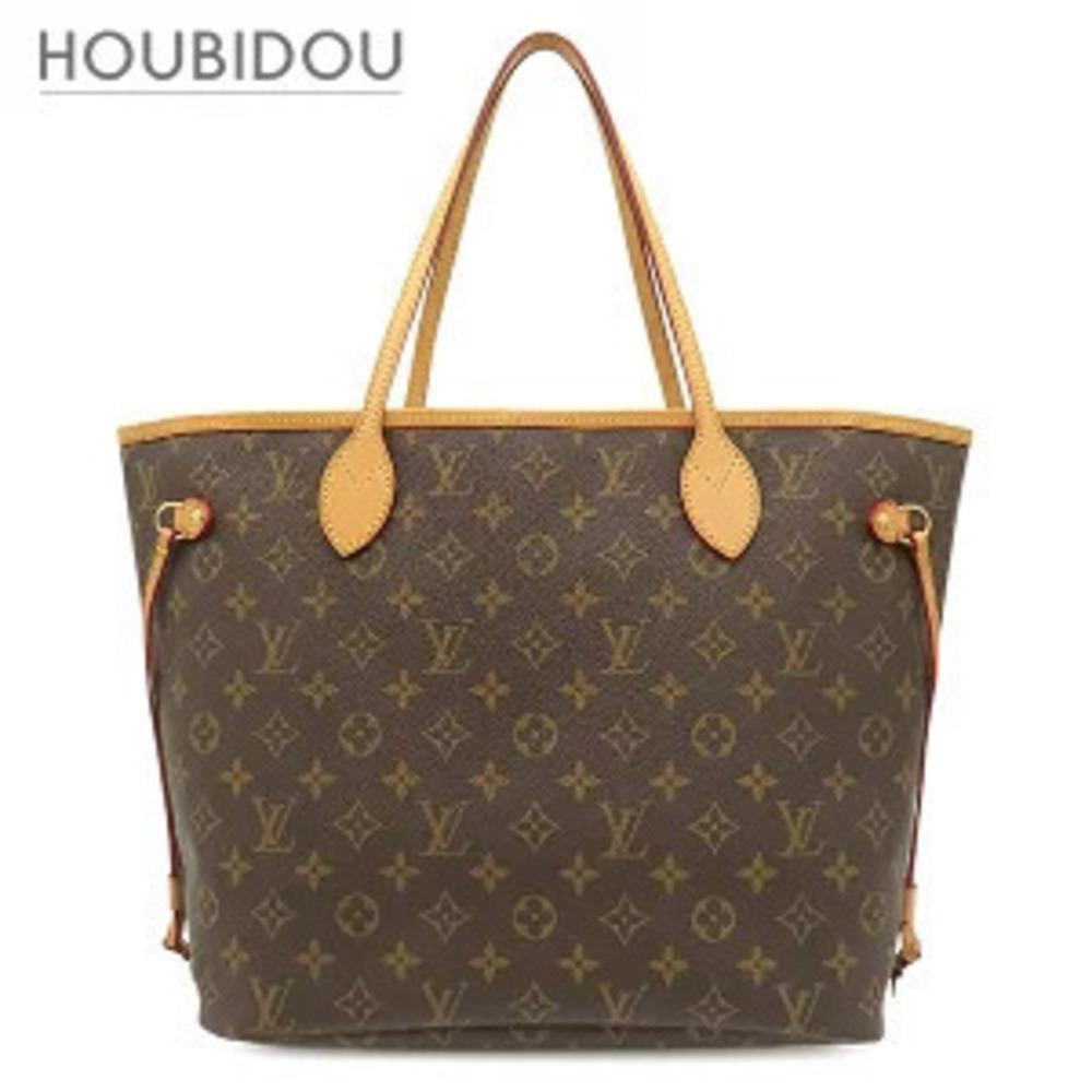 Louis Vuitton Neverfull Monogram Canvas Tote Bag Brown